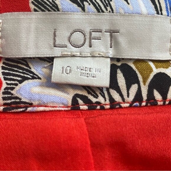 LOFT Women's Floral Print Skirt‎ Size 10 - Picture 5 of 6